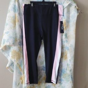 NWT Bebe Sport Women Side Stripe Size: L